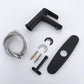 Ouverdot Deck Mounted Bathroom Sink Faucet With Deck Plate in Matte Black