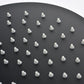 Omni Concealed Thermostatic 8 In Shower System with  Handshower in Matte Black