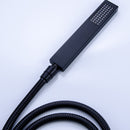 Axen Freestanding Gooseneck Tub Faucet with Handshower in Matte Black