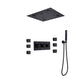 Lamo 13 In Ceiling Mounted LED Thermostatic Shower System with 6 Body Jets