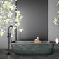 Gnoly Freestanding Gooseneck Tub Faucet with Handheld in Matte Black