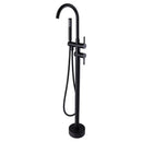 Gnoly Freestanding Gooseneck Tub Faucet with Handheld in Matte Black