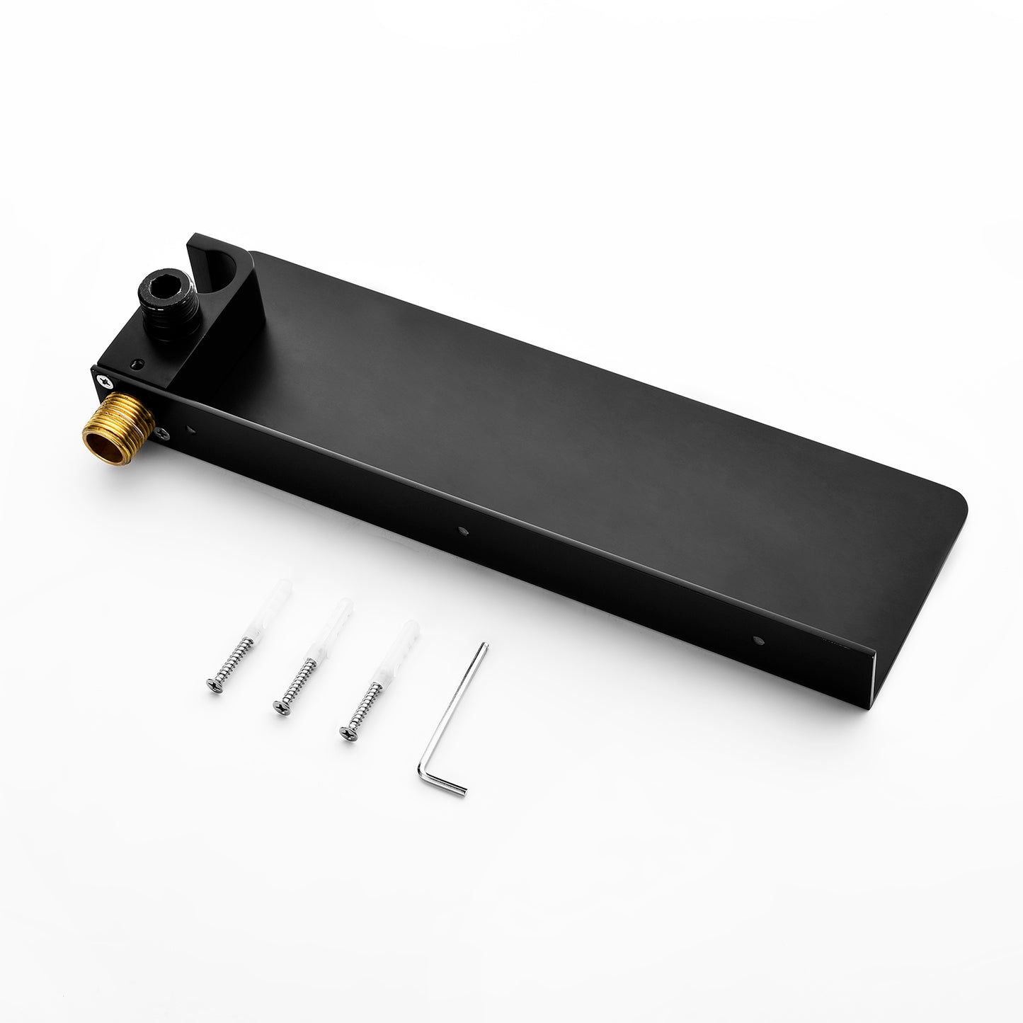 Omni Concealed Thermostatic 8 In Shower System with  Handshower in Matte Black