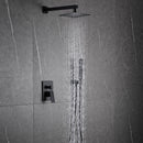 Hogesa Wall Mounted 10 In Rain Shower with handheld Concealed Valve