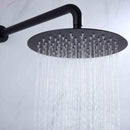 Sosano Wall Mounted 10 In Rain Shower with handheld Concealed Valve in Matte Black