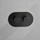 Omni Concealed Thermostatic 8 In Shower System with  Handshower in Matte Black
