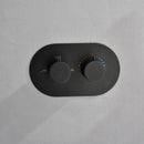 Omni Concealed Thermostatic 8 In Shower System with  Handshower in Matte Black