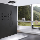 Lamo 13 In Ceiling Mounted LED Thermostatic Shower System with 6 Body Jets