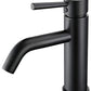 Fline Matte Black One Handle Single Hole Bathroom Faucet