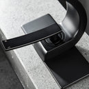 Peetys Deck Mounted Basin Single Handle Matte Black Bathroom Faucet