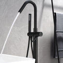 Odda Floor Mounted Freestanding Bathtub Faucet With High-Arc Spout
