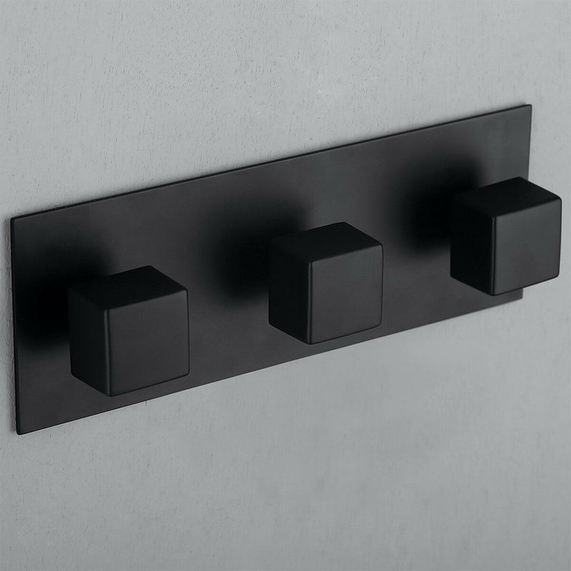 Rozz Wall Mounted 10 In Shower System with Tub Faucet in Matte Black