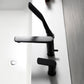 Roniry Roman Tub Filler Widespread Faucet with Handshower in Matte Black