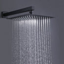 Masa Wall Mounted 10 In. Rainfall Shower System in Matte Black