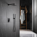 Hogesa Wall Mounted 10 In Rain Shower with handheld Concealed Valve