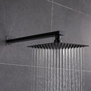 Jozz Thermostatic 10 In Shower System Handheldshower in Matte Black
