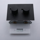 Jozz Thermostatic 10 In Shower System Handheldshower in Matte Black