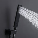 Latofy Thermostatic 2 Spray Shower & Tub Combo System in Matte Black