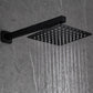 Hogesa Wall Mounted 10 In Rain Shower with handheld Concealed Valve