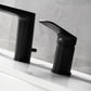 Roniry Roman Tub Filler Widespread Faucet with Handshower in Matte Black