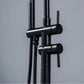 Gnoly Freestanding Gooseneck Tub Faucet with Handheld in Matte Black