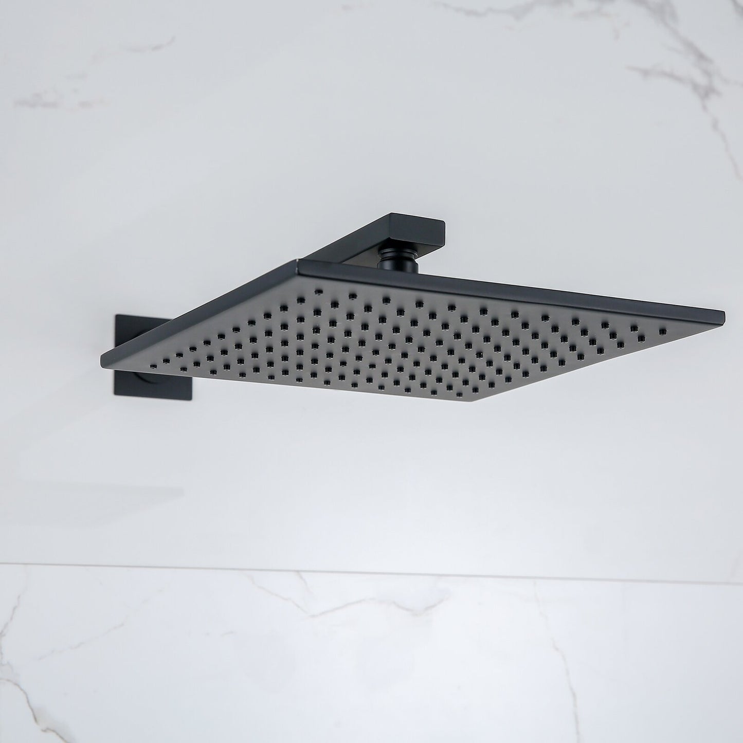 Viralia Pressure Balanced 10 In Shower System with Handshower in Matte Black