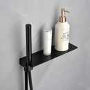 Omni Concealed Thermostatic 8 In Shower System with  Handshower in Matte Black