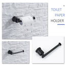 Posca Wall Mounted Matte Black Bathroom Hardware 4-Piece Set