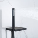 Viralia Pressure Balanced 10 In Shower System with Handshower in Matte Black