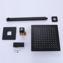 Masa Wall Mounted 10 In. Rainfall Shower System in Matte Black