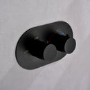 Omni Concealed Thermostatic 8 In Shower System with  Handshower in Matte Black