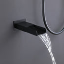 Latofy Thermostatic 2 Spray Shower & Tub Combo System in Matte Black