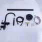 Gnoly Freestanding Gooseneck Tub Faucet with Handheld in Matte Black