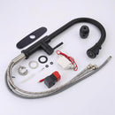 Goavi Matte Black Pull Down Touchless Single Handle Kitchen Faucet