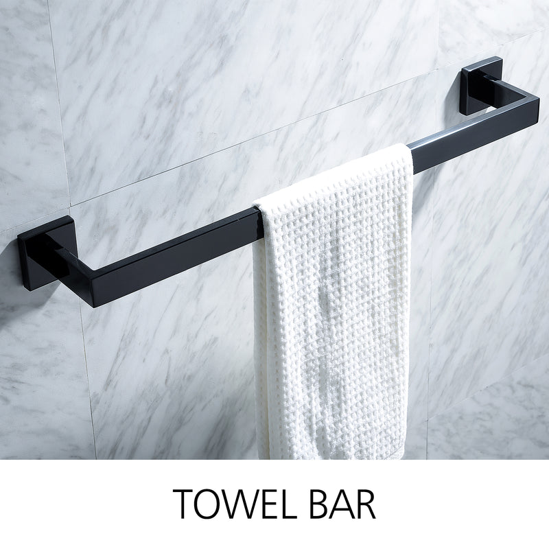 Mally 4-Piece Bathroom Hardware Towel Bar Set
