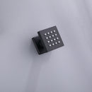 Eocony 10 In Wall Mounted Luxury Pressure Balanced Shower System with 4 Body Jets in Matte Black