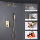 Nosh Pressure Balanced 10 In Rainfall Shower System with Handshower
