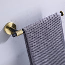 Thyme Black and Gold Modern Bathroom Hardware 4-Piece Set