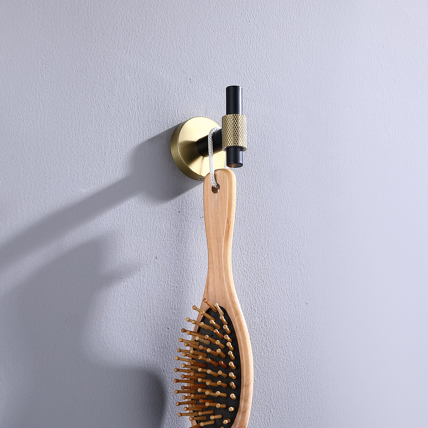 Thyme Black and Gold Modern Bathroom Hardware 4-Piece Set