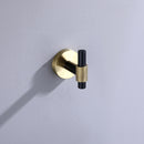 Thyme Black and Gold Modern Bathroom Hardware 4-Piece Set