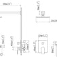 Hogesa Wall Mounted 10 In Rain Shower with handheld Concealed Valve