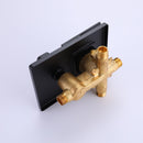 Latofy Thermostatic 2 Spray Shower & Tub Combo System in Matte Black