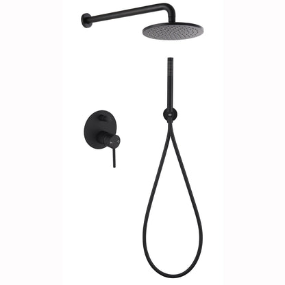 Jadi Modern 10 In Shower System with Handshower in Brushed Gold