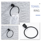 Posca Wall Mounted Matte Black Bathroom Hardware 4-Piece Set
