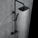 Deng 2 Function Thermostatic Exposed Shower with Handshower in Matte Black