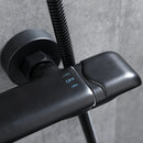 Deng 2 Function Thermostatic Exposed Shower with Handshower in Matte Black