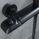 Deng 2 Function Thermostatic Exposed Shower with Handshower in Matte Black