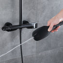 Deng 2 Function Thermostatic Exposed Shower with Handshower in Matte Black