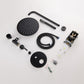 Wellcho Pressure Balanced 10 In Shower System with Handshower in Matte Black