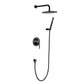 Wellcho Pressure Balanced 10 In Shower System with Handshower in Matte Black